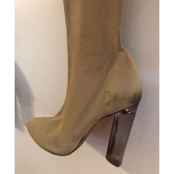 PREOWNED YEEZY SEASON 3 CELEBRITY OWNED OVER THE KNEE KNITTED SOCK BOOTS SZ 9.5 - Picture 14 of 16